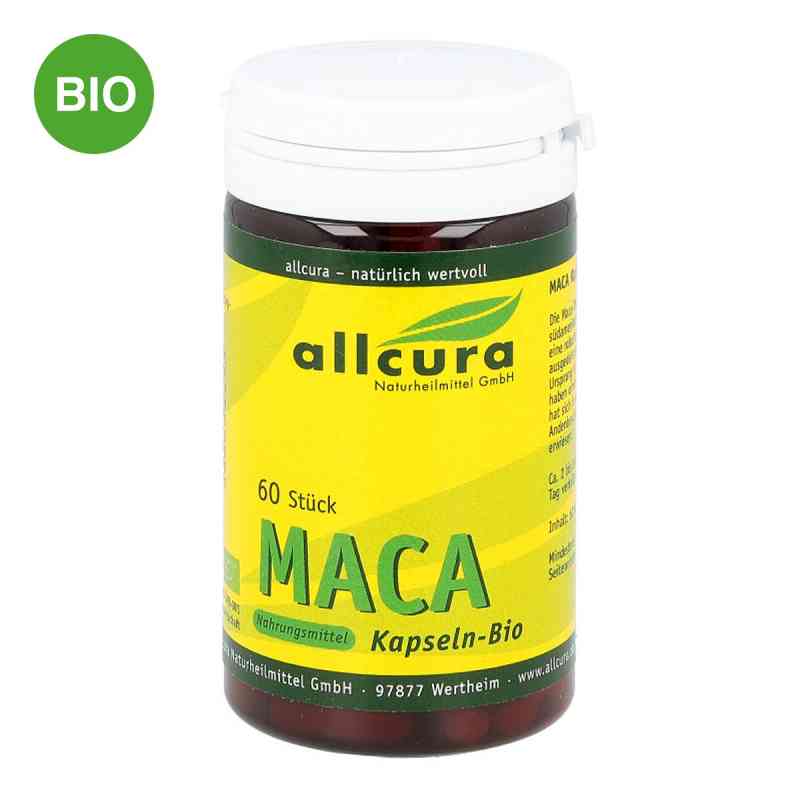Maca Kapseln 500 mg 60 stk von allcura Naturheilmittel GmbH PZN 00744485
