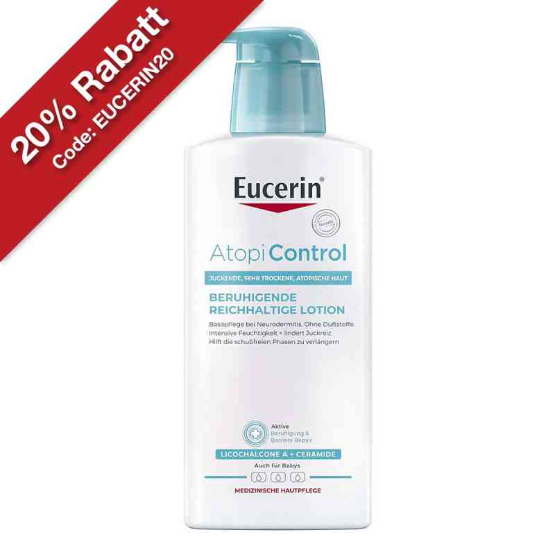Eucerin AtopiControl Beruhigende Reichhaltige Lotion 400 ml von Beiersdorf AG Eucerin PZN 08454700