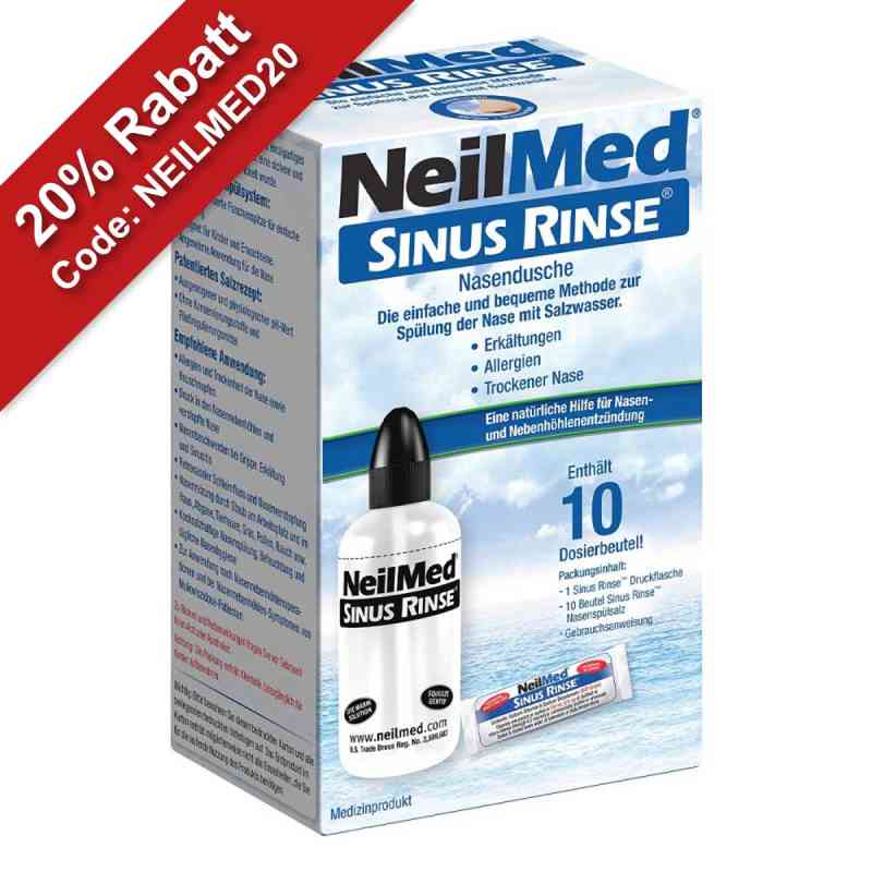 Neilmed® Sinus Rinse Nasendusche + 10 Dosierbeutel Nasenspülsalz 1 Pck von NeilMed Pharma GmbH PZN 15297253