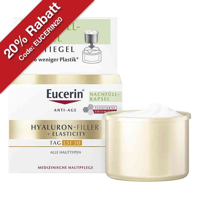 Eucerin Anti Age HYALURON-FILLER + ELASTICITY LSF 30 Refill 50 ml von Beiersdorf AG Eucerin PZN 19708411