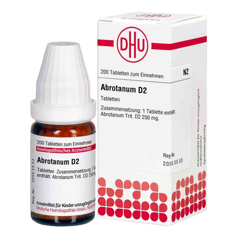 Abrotanum D2 Tabletten 200 stk von DHU-Arzneimittel GmbH & Co. KG PZN 02891718