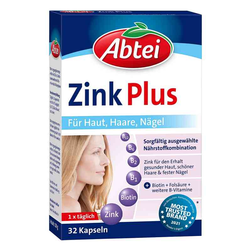 Abtei Zink Plus Nährstoff Kapseln 32 stk von Omega Pharma Deutschland GmbH PZN 03847932