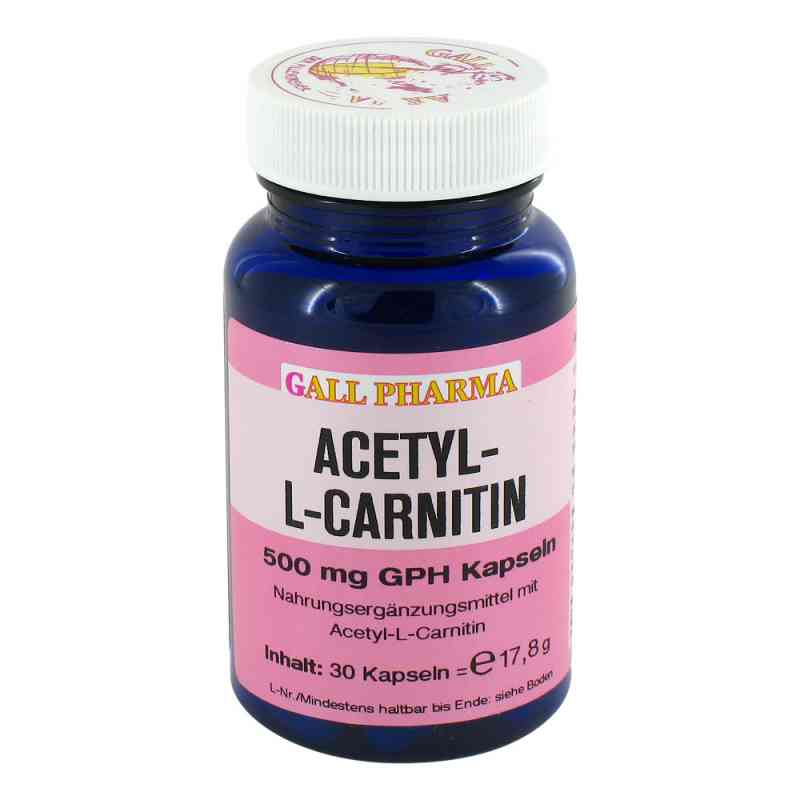 Acetyl-l-carnitin 500 mg Kapseln 30 stk von Hecht-Pharma GmbH PZN 02367408