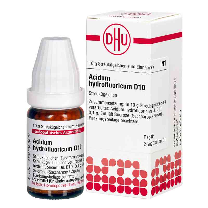 Acidum Hydrofluoricum D10 Globuli 10 g von DHU-Arzneimittel GmbH & Co. KG PZN 02891888