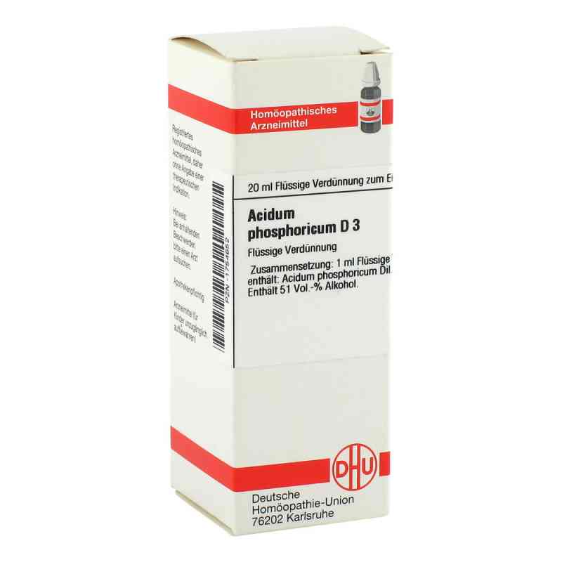 Acidum Phosphoricum D3 Dilution 20 ml von DHU-Arzneimittel GmbH & Co. KG PZN 01754652