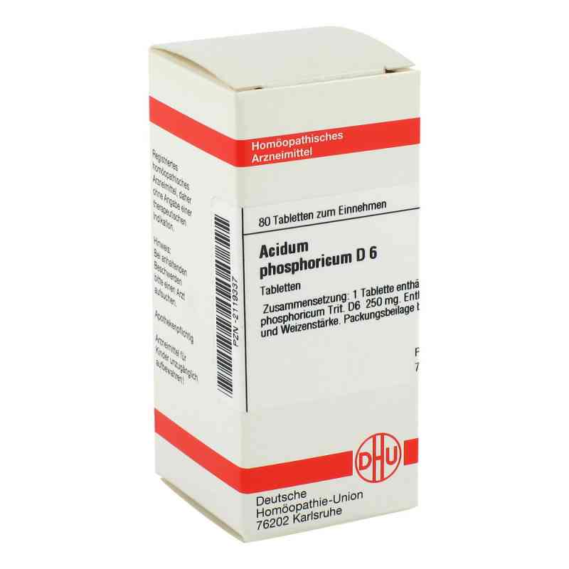 Acidum Phosphoricum D6 Tabletten 80 stk von DHU-Arzneimittel GmbH & Co. KG PZN 02119337