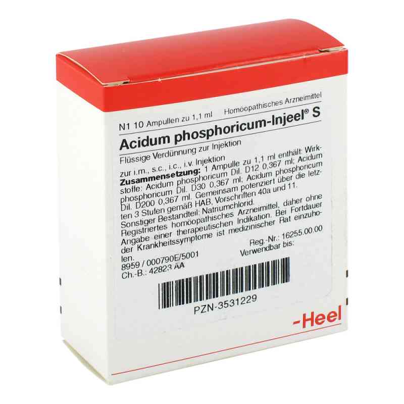 Acidum Phosphoricum Injeel S Ampullen 10 stk von Biologische Heilmittel Heel GmbH PZN 03531229