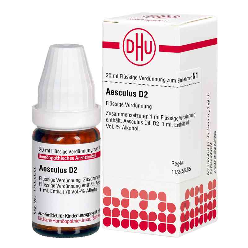 Aesculus D2 Dilution 20 ml von DHU-Arzneimittel GmbH & Co. KG PZN 01755309