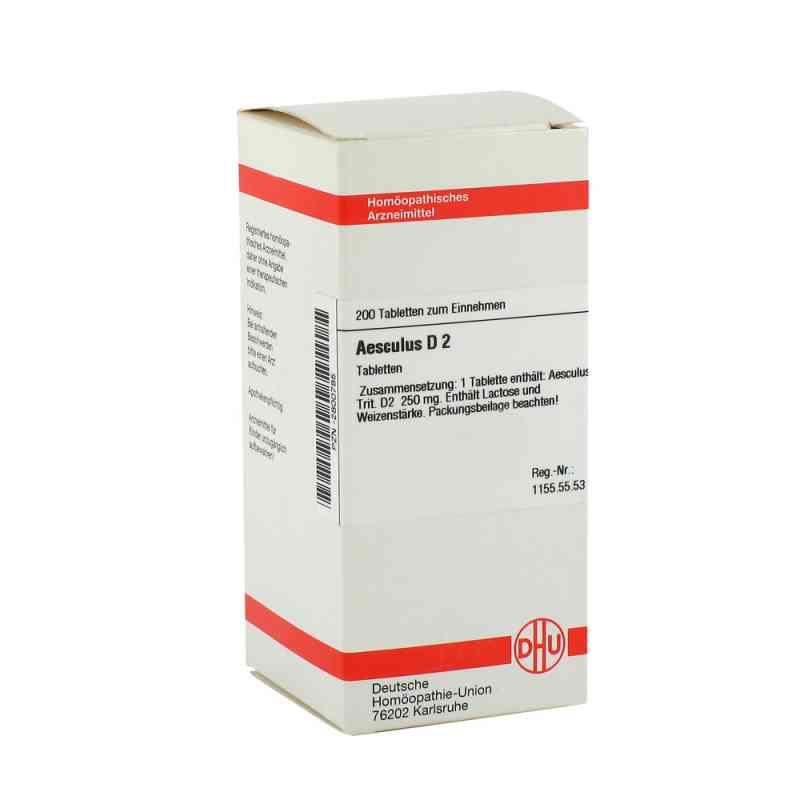 Aesculus D2 Tabletten 200 stk von DHU-Arzneimittel GmbH & Co. KG PZN 02800785