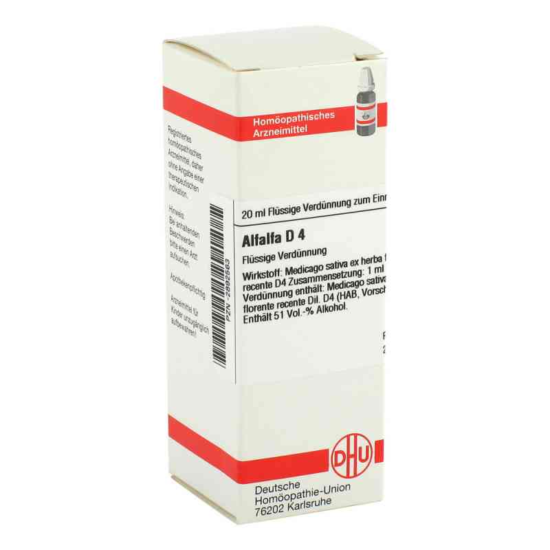 Alfalfa D4 Dilution 20 ml von DHU-Arzneimittel GmbH & Co. KG PZN 02892563