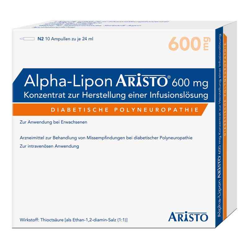 Alpha Lipon Aristo 600 mg Konz.z.herst.e.inf.-lsg. 10X24 ml von Aristo Pharma GmbH PZN 10033093