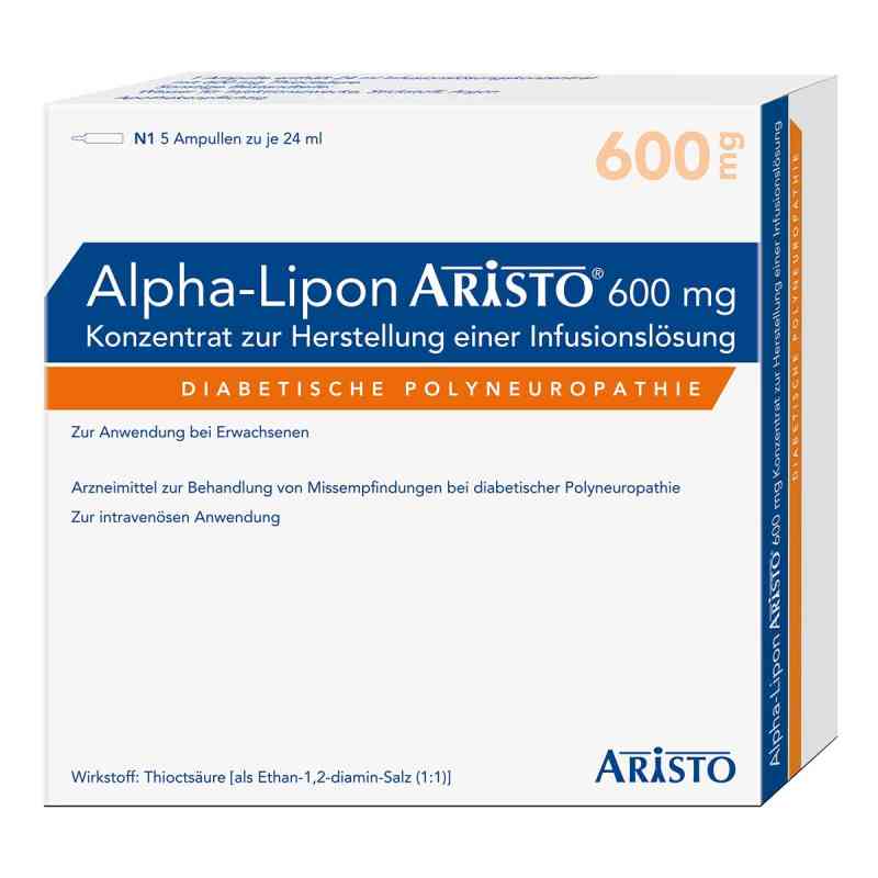 Alpha Lipon Aristo 600 mg Konz.z.herst.e.inf.-lsg. 5X24 ml von Aristo Pharma GmbH PZN 10033087