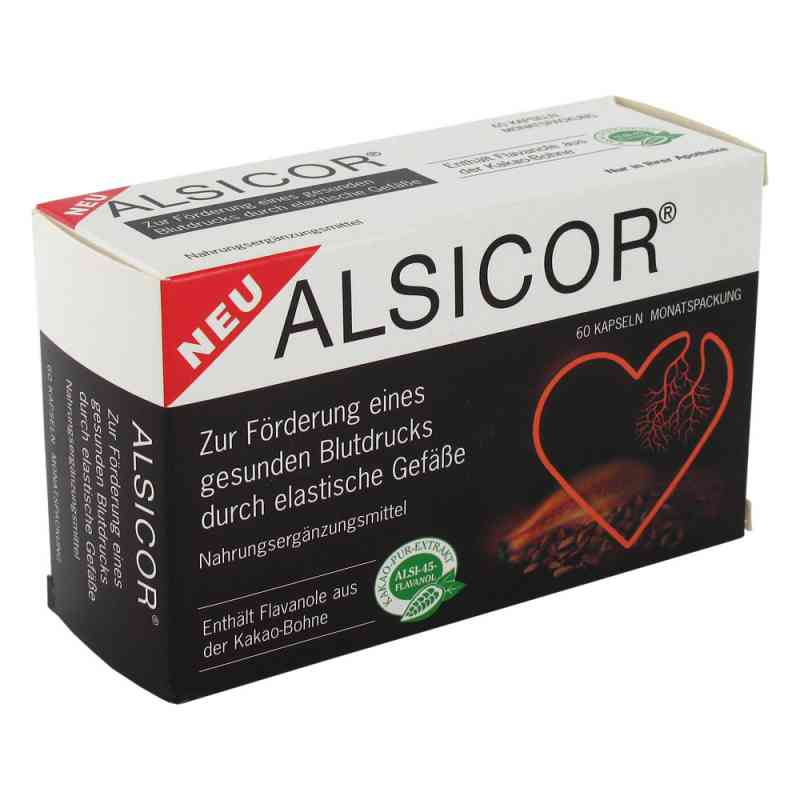 Alsicor mit Kakao Flavanolen Kapseln 60 stk von Alsitan GmbH PZN 04682031