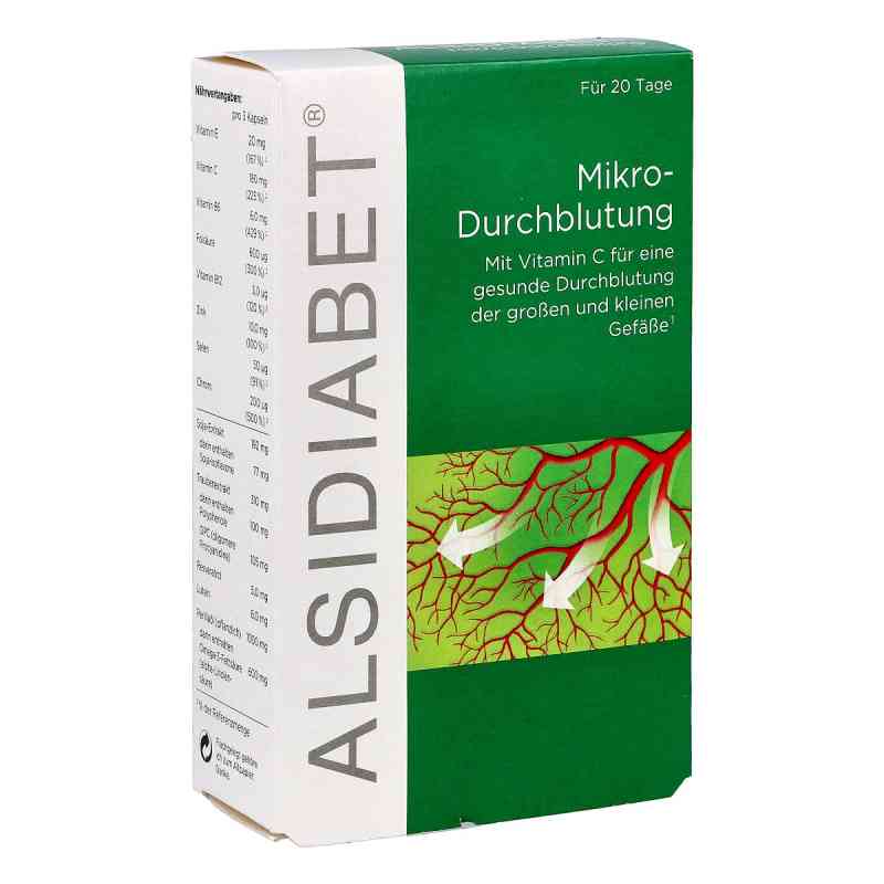 Alsidiabet Diabetiker Mikro Durchblutung Kapseln 60 stk von Alsitan GmbH PZN 03727671