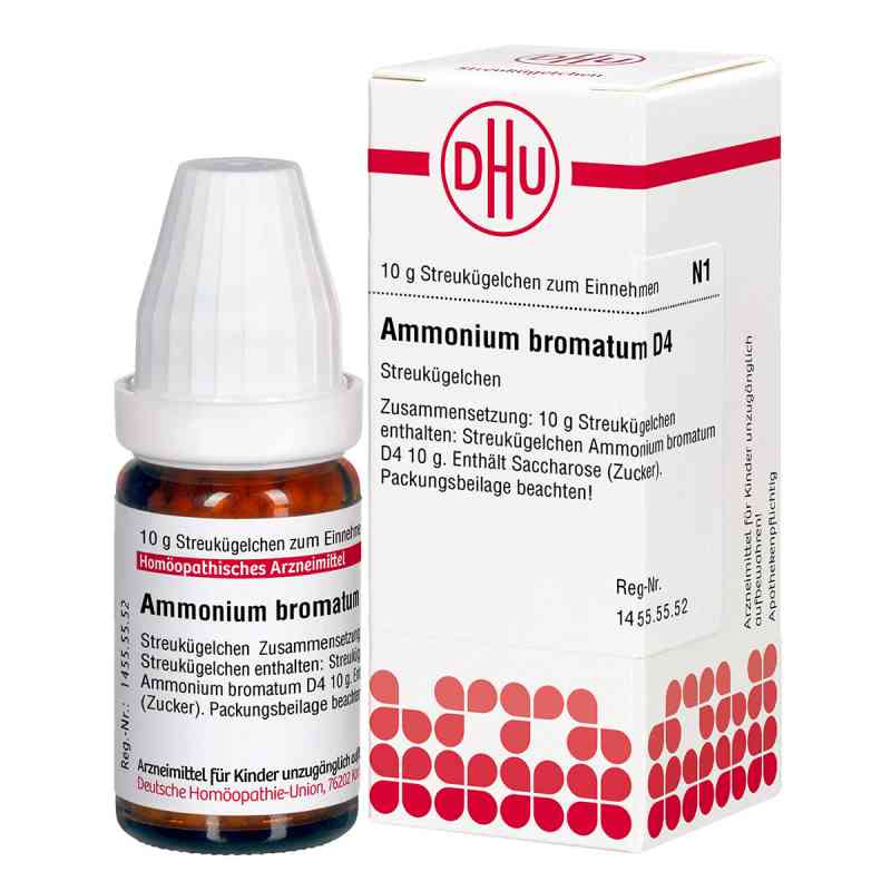 Ammonium Bromatum D4 Globuli 10 g von DHU-Arzneimittel GmbH & Co. KG PZN 04202953