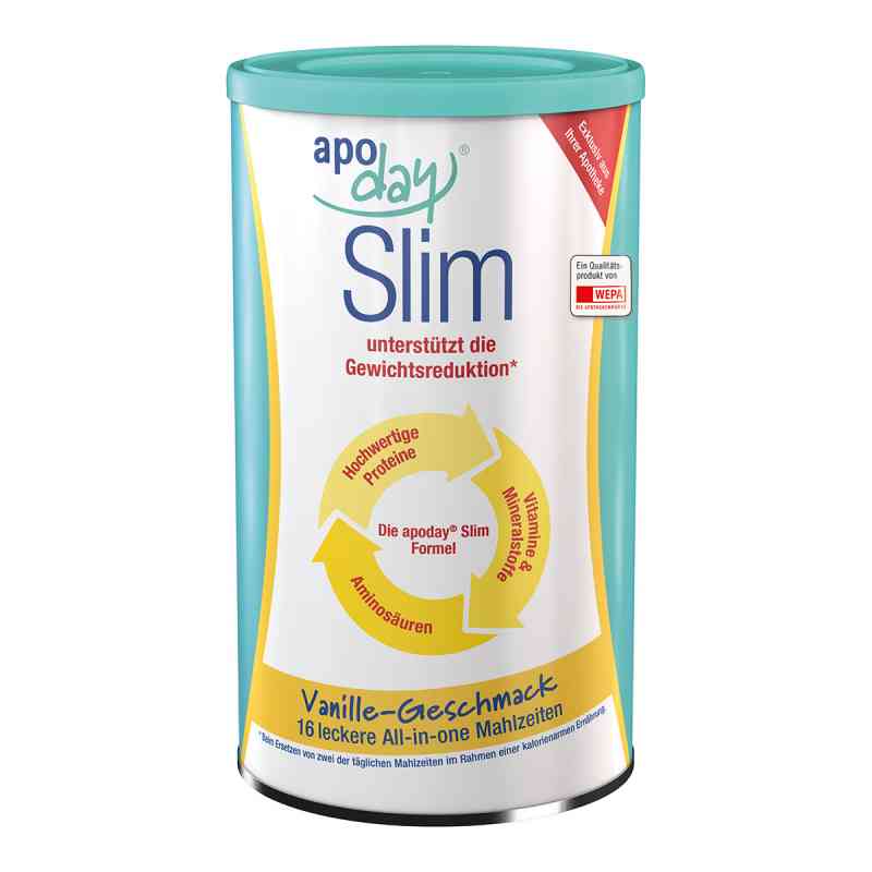 Apoday Slim Vanille Pulver Dose 450 g von WEPA Apothekenbedarf GmbH & Co KG PZN 10123815
