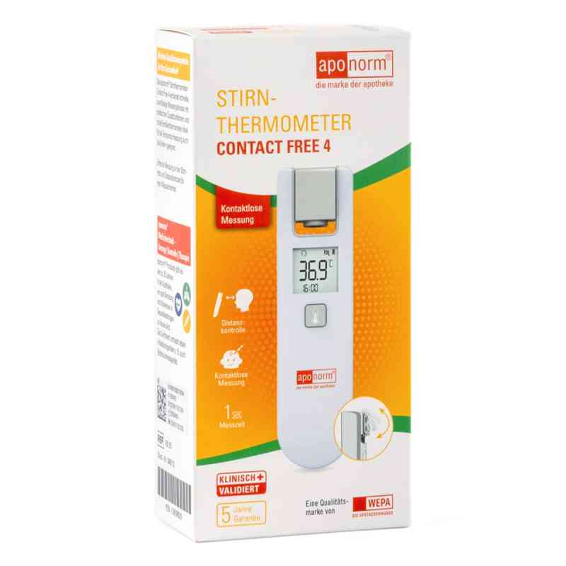 Aponorm Fieberthermometer Stirn Contact Free 4 1 stk von WEPA Apothekenbedarf GmbH & Co KG PZN 13659829