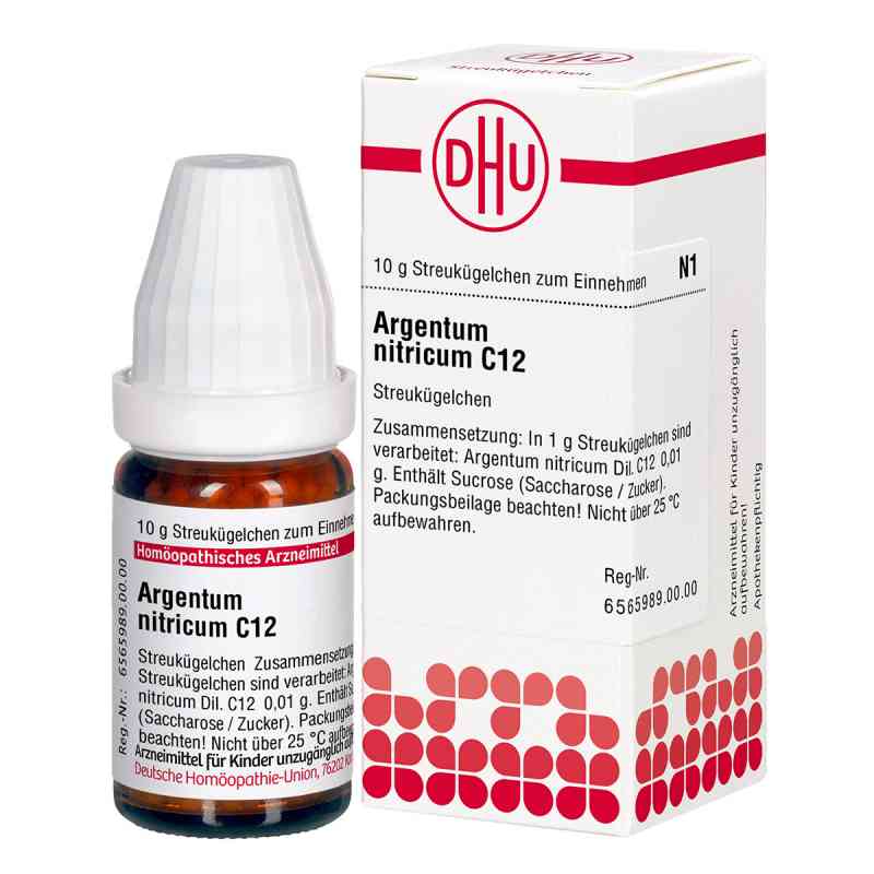 Argentum Nitricum C12 Globuli 10 g von DHU-Arzneimittel GmbH & Co. KG PZN 04204596