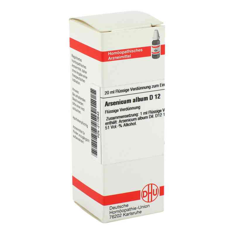 Arsenicum Album D12 Dilution 20 ml von DHU-Arzneimittel GmbH & Co. KG PZN 02110543