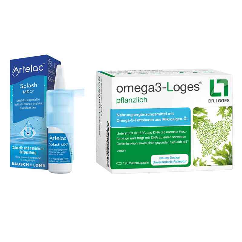 Artelac Splash MDO Augentropfen + Omega3-Loges Kapseln 1 Pck von  PZN 08105197