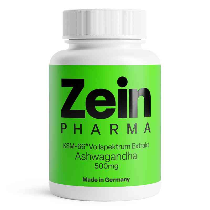 Ashwagandha mit KSM-66® Vollspektrum Extrakt 500mg, ZEINpharma 60 stk von ZeinPharma Germany GmbH PZN 18659596