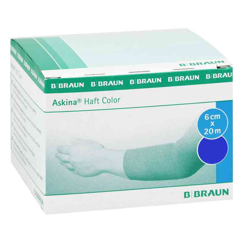 Askina Haftbinde Color 6cmx20m blau 1 stk von B. Braun Melsungen AG PZN 07343453