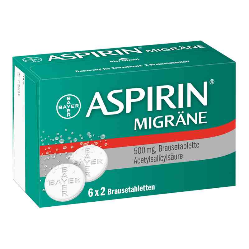 Aspirin Migräne Brausetabletten 12 stk von Bayer Vital GmbH PZN 00958281
