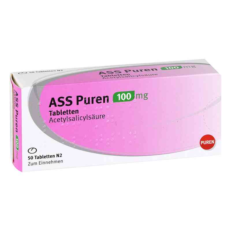 Ass Puren 100 mg Tabletten 50 stk von PUREN Pharma GmbH & Co. KG PZN 11353411