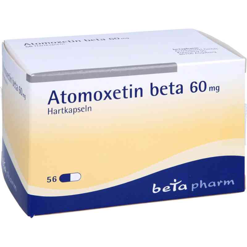 Atomoxetin beta 60 mg Hartkapseln 56 stk von betapharm Arzneimittel GmbH PZN 14244208