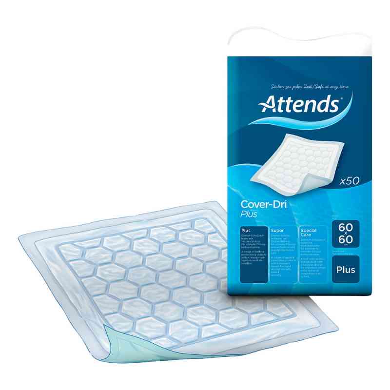 Attends Cover-dri Plus 60x60 cm Bettschutzeinlage 50 stk von Attends GmbH PZN 01882918
