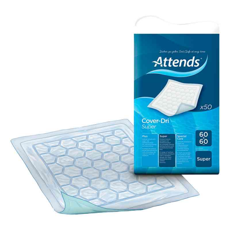 Attends Cover-dri Super 60x60 cm Bettschutzeinlage 50 stk von Attends GmbH PZN 01882953