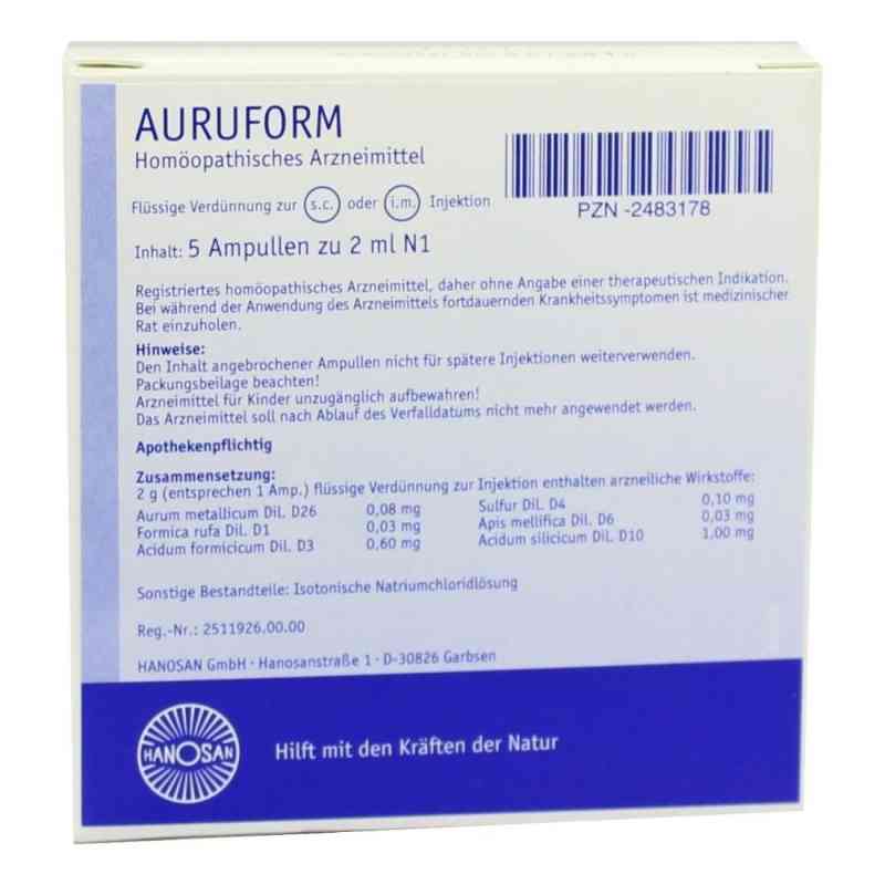 Auruform Ampullen 5X2 ml von HANOSAN GmbH PZN 02483178
