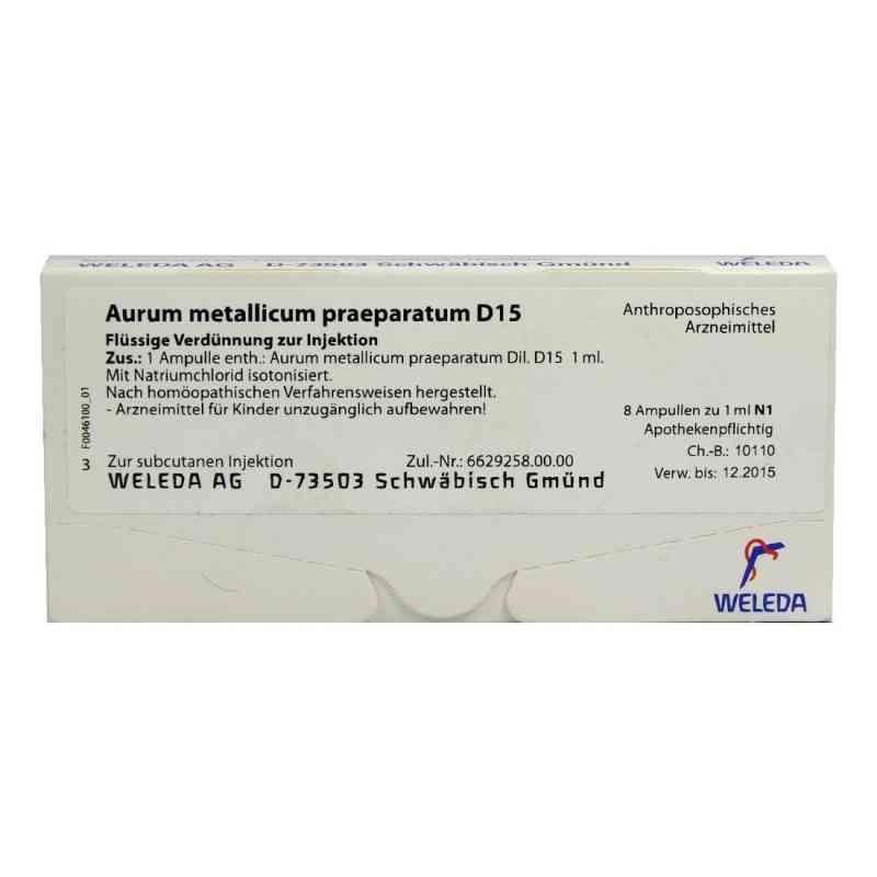 Aurum Metallicum Praep. D15 Ampullen 8 stk von WELEDA AG PZN 01618860