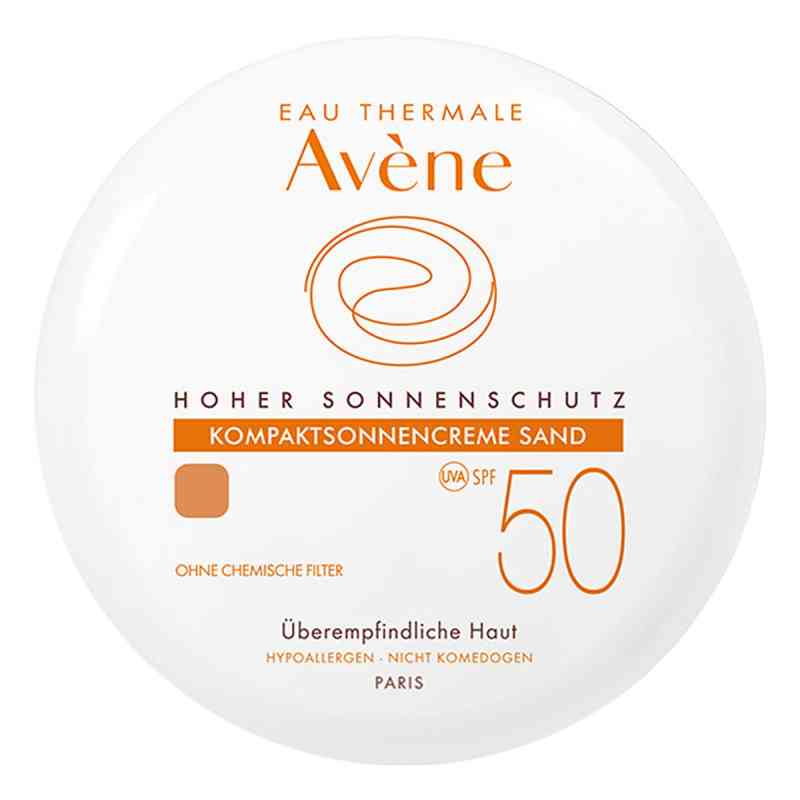 Avène Kompaktsonnencreme Sand SPF 50 10 g von PIERRE FABRE DERMO KOSMETIK GmbH PZN 05874904