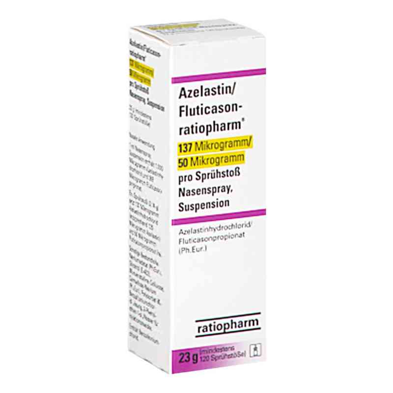 Azelastin/fluticason-ratio.137μg/50μg/sprühst. Nas 23 g von ratiopharm GmbH PZN 18337332