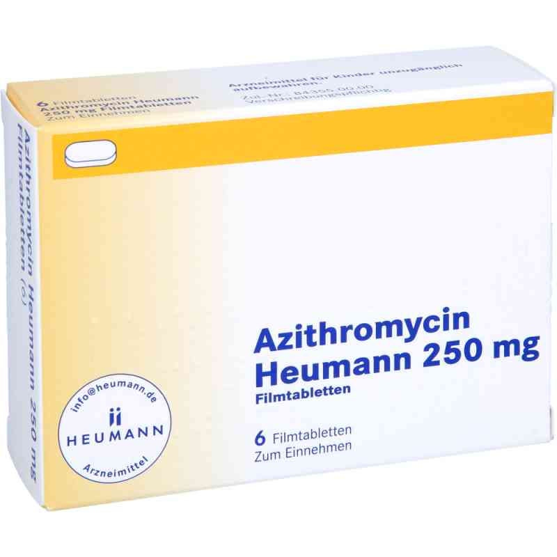 Azithromycin Heumann 250mg 6 stk von HEUMANN PHARMA GmbH & Co. Generica KG PZN 16598583