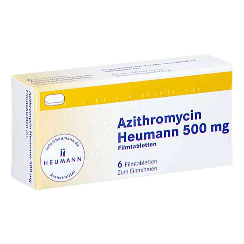 Azithromycin Heumann 500mg 6 stk von HEUMANN PHARMA GmbH & Co. Generica KG PZN 16598620