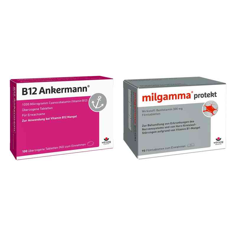 B12 Ankermann + milgamma protekt 100+100 stk von Wörwag Pharma GmbH & Co. KG PZN 08106487