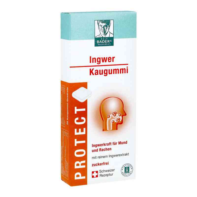 Baders Protect Gum Ingwer 20 stk von Baders Gesundheit GmbH PZN 16703525