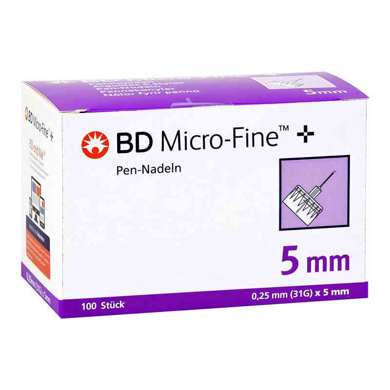 Bd Micro-fine+ 5 Nadeln 0,25x5 mm 100 stk von actiPart GmbH PZN 08909827
