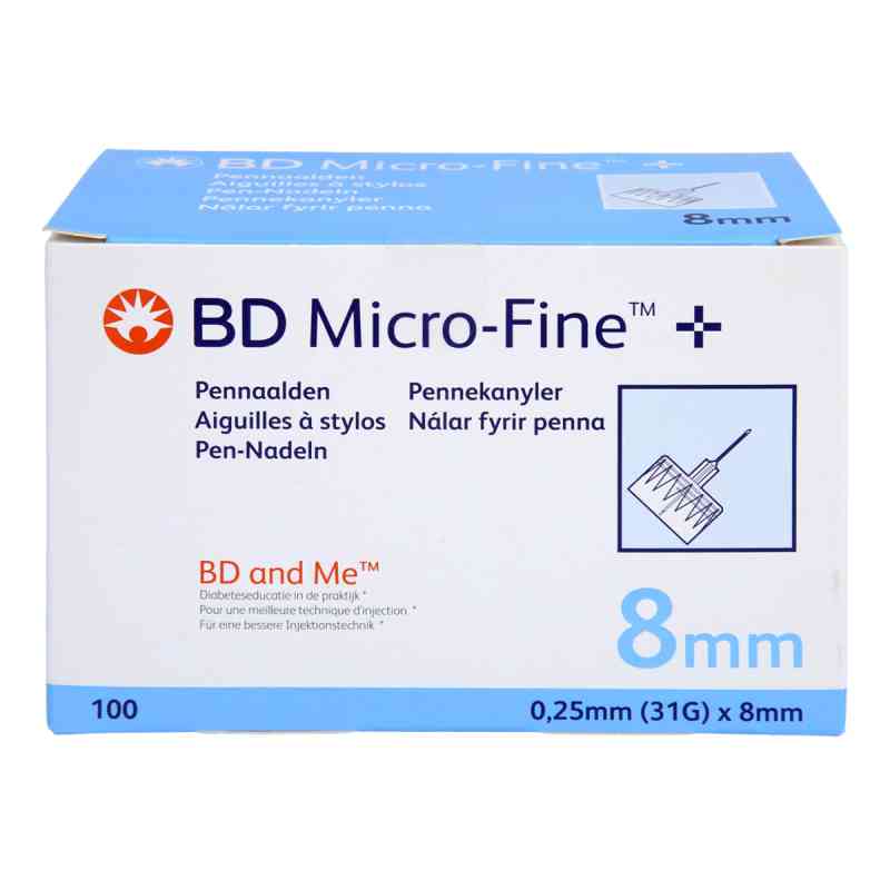 Bd Micro-fine+ 8 Pen-nadeln 0,25x8 Mm 100 stk von Acti Medi GmbH PZN 17831219