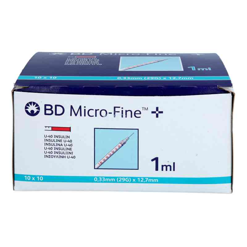 Bd Micro-fine+ Insulinspr.1 Ml U40 12,7 Mm 100X1 ml von Medi-Spezial GmbH PZN 18735788