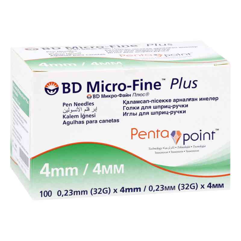 Bd Micro-fine+ Pen-nadeln 0,23x4 mm 32 G 100 stk von Medi-Spezial GmbH PZN 15248556