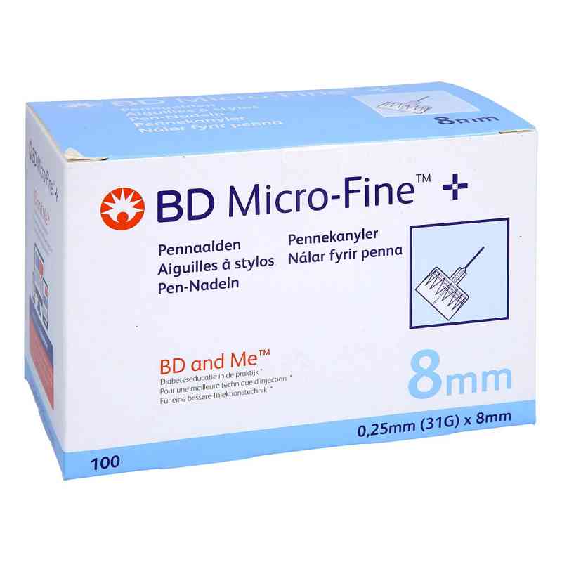 Bd Micro-fine+ Pen-nadeln 0,25x8 Mm 31 G 100 stk von Crosp Medical GmbH PZN 17414013