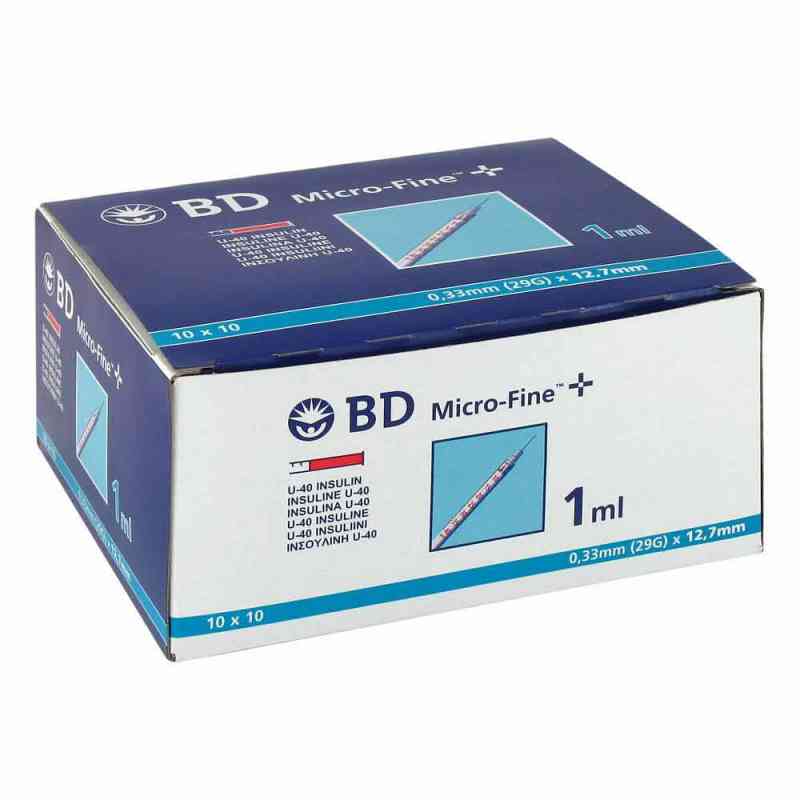 Bd Micro-fine+ U 40 Ins.spr. 12,7 mm 100X1 ml von Becton Dickinson GmbH PZN 04400127