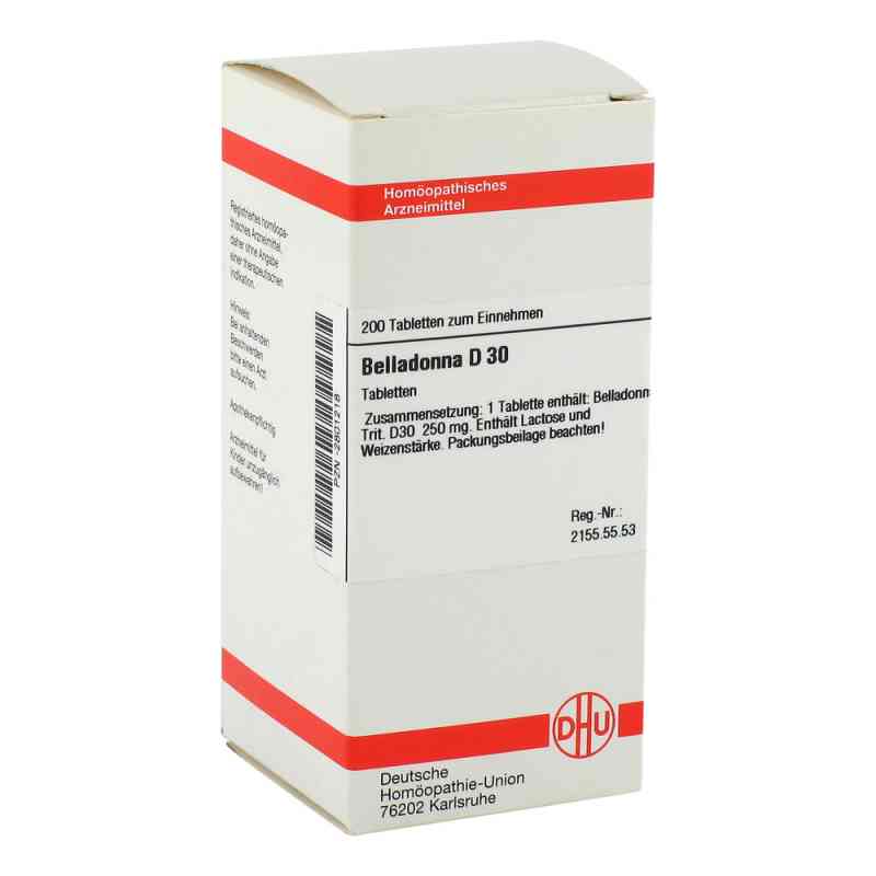 Belladonna D30 Tabletten 200 stk von DHU-Arzneimittel GmbH & Co. KG PZN 02801218