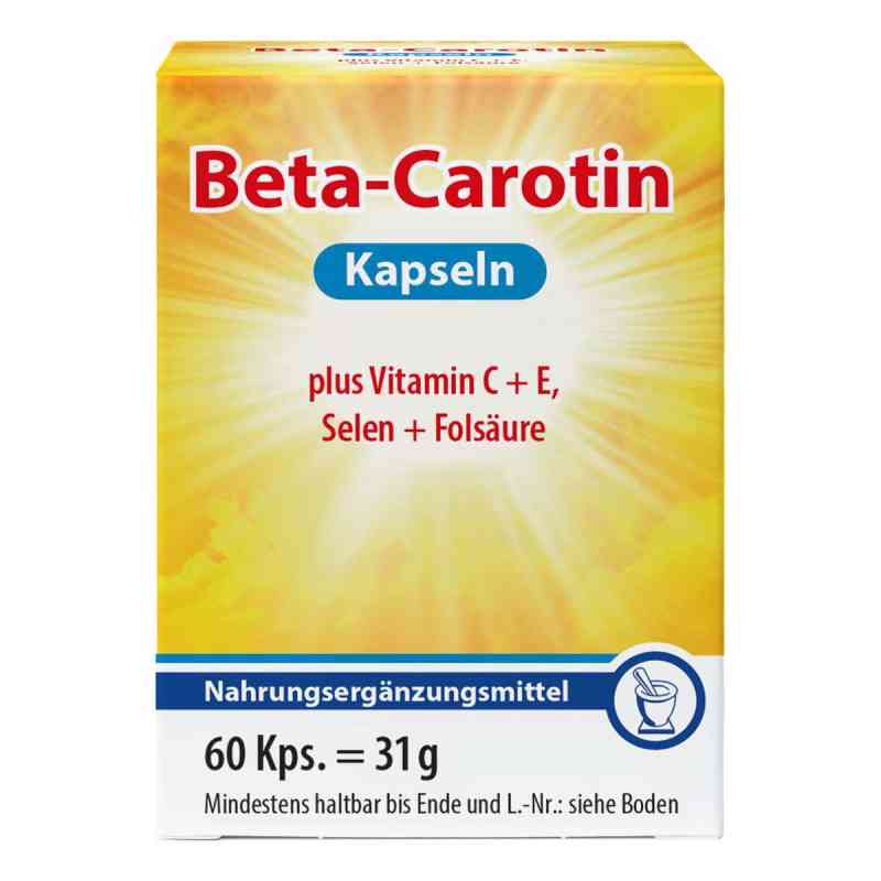 Beta Carotin Kapseln + Vitamin C + E 60 stk von Pharma Peter GmbH PZN 07519490