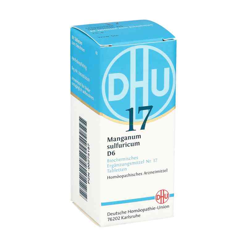 Biochemie Dhu 17 Manganum sulfuricum D6 Tabletten 80 stk von DHU-Arzneimittel GmbH & Co. KG PZN 00275197