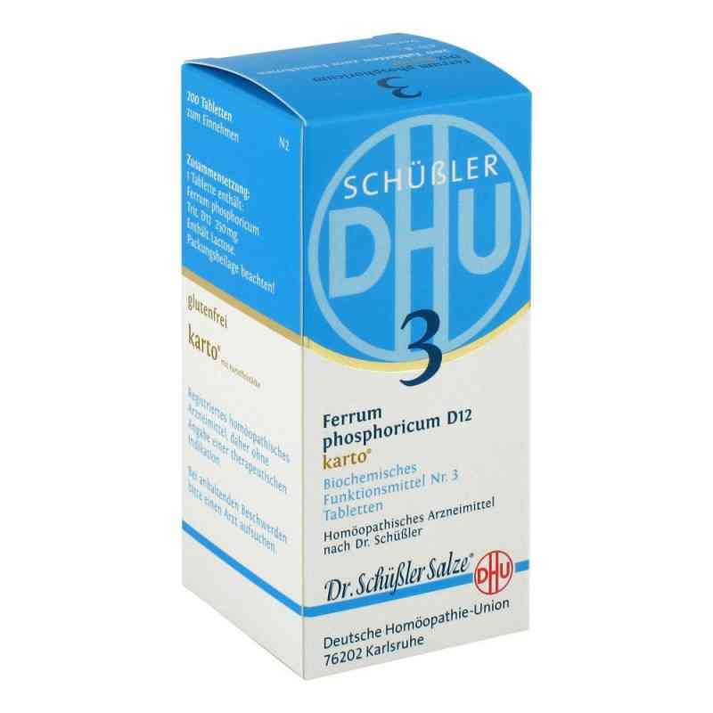 Biochemie Dhu 3 Ferrum phosphorus D12 Karto Tabletten 200 stk von DHU-Arzneimittel GmbH & Co. KG PZN 06326530