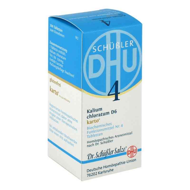 Biochemie Dhu 4 Kalium chlorat. D6 Karto Tabletten 200 stk von DHU-Arzneimittel GmbH & Co. KG PZN 06326547